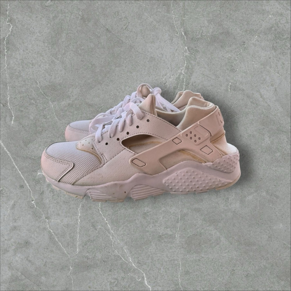 Nike Air Huarache‎ Shoes Kids Size 6.5Y White Triple White 654275-110 Sneakers
